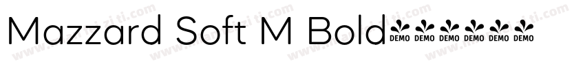 Mazzard Soft M Bold字体转换